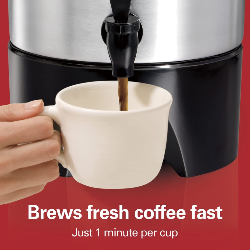 Hamilton Beach 45 Cup Coffee Urn and Hot Beverage Dispenser,