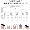 Sliver Glitter Press on Toenails Short Square Fake Toenails with