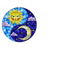 Fashion Jewelry CLOUD SUN MOON YING YANG STAR CELESTIAL charm 925 Sterling Silver 22" Necklace