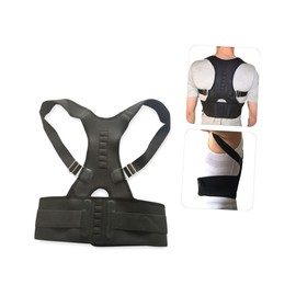 LALAFINA Back Posture Brace for Men Women Clavicle Support Comfortable Humpback for Improved Spine Alignment Black