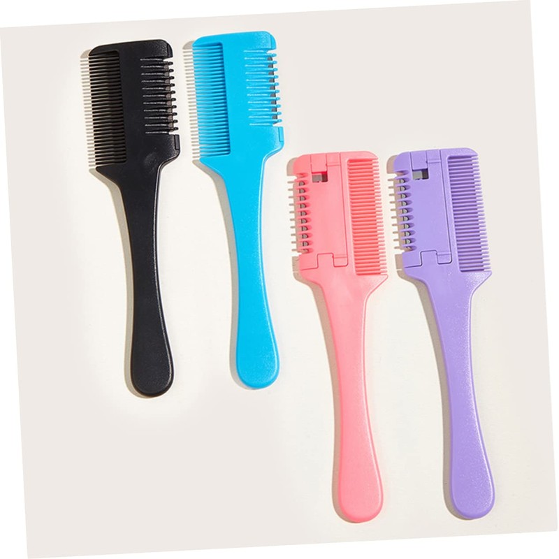 BIUDECO 4pcs Double-sided Hair Thinner Comb Women Hair Trimming Styling