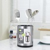 RedCall Stainless Steel Cooking Utensil Holder,360° Rotating Kitchen Utensil Holder,Extra