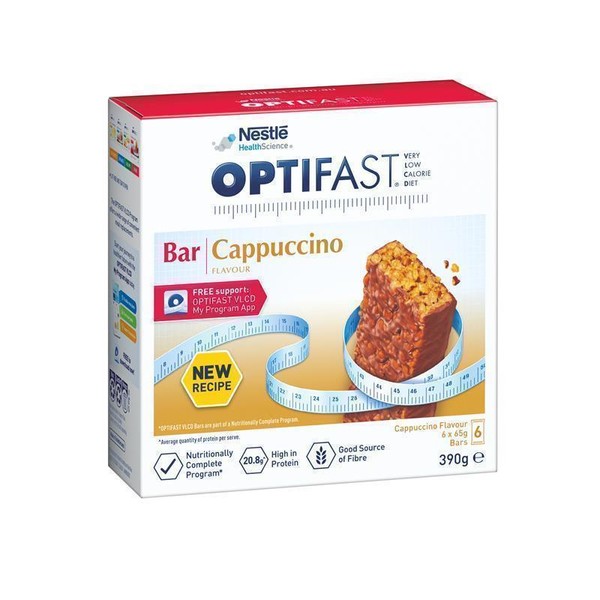 Optifast VLCD Bars Cappuccino 6 X 65g