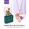 Infinity Rose Flower Heart Necklaces for Women 925 Sterling Silver