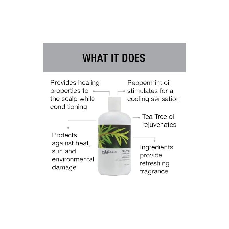 GREAT CLIPS Solutions Tea Tree Conditioner 32 Fl Oz |