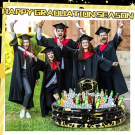 Silipull 2 Pack Graduation Inflatable Party Cooler Inflatable Cooler for Parties Inflatable Drink Cooler Inflatable Serving Bar Party Centerpiece 14 x 29 Inch Inflatable Cooler for Grad Party