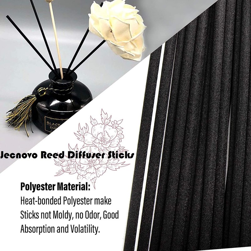 Resafy Reed Diffuser Sticks, Jecnovo Pack of 100 Fiber Sticks
