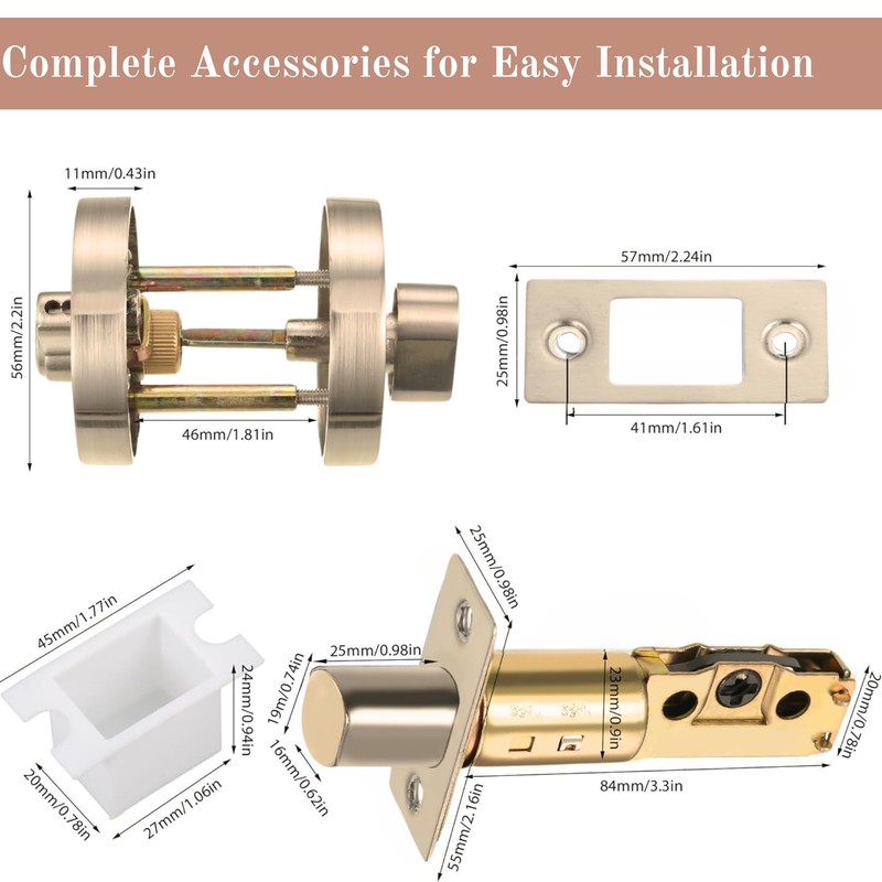 Security Solutions - Euro Locking Deadbolt Thumbturn Set - 60/70mm