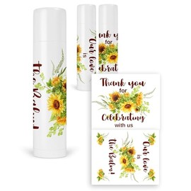 Lip Balm Labels Sunflower Party Favor Our Love is Balm Stickers Wedding Bridal Shower Party Favors Labels