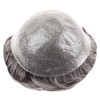 Ehairc Men's Human Hair Toupee - 0.1mm Skin, Durable PU