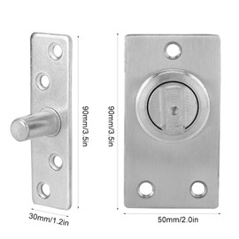 EVTSCAN Pivot Door Hinge Heavy Duty Stainless Steel Cast Aluminium 360° Swivel Hinge Swivel Hinge Shaft for Wooden Doors