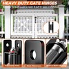 PICURA Heavy Duty Gate Hinges, 2 Pack High Strength Steel