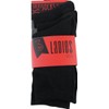 RJM Ladies Plain Ankle Socks Size 4-7 Black