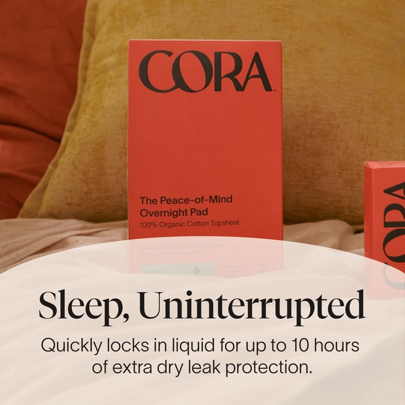 Cora 100% Organic Cotton Topsheet | Ultra Thin Period Pads
