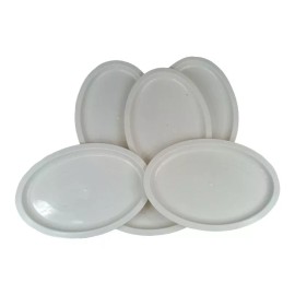 Boris 10 Platos Tampiqueño Ovalado Plástico 450ml