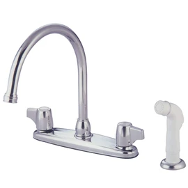 Kingston KB772 Two-Handle 8" Centerset Kitchen Faucet, Polished Chrome