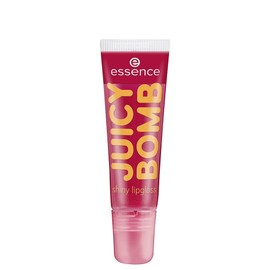 essence Juicy Bomb shiny lip gloss, No. 04 Crazy Cherry, red, radiantly fresh, shiny, vegan, alcohol-free, no preservatives (10 ml)