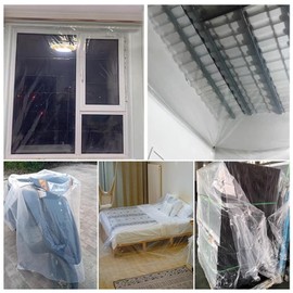 CghhDY Waterproof Transparent Tarpaulin with Grommet, Outdoor Curtains Side Panels, for Pergola, Porch, Garden Gazebos, Customizable (Color : Clear, Size : 4x1m/13.12x3.28ft)