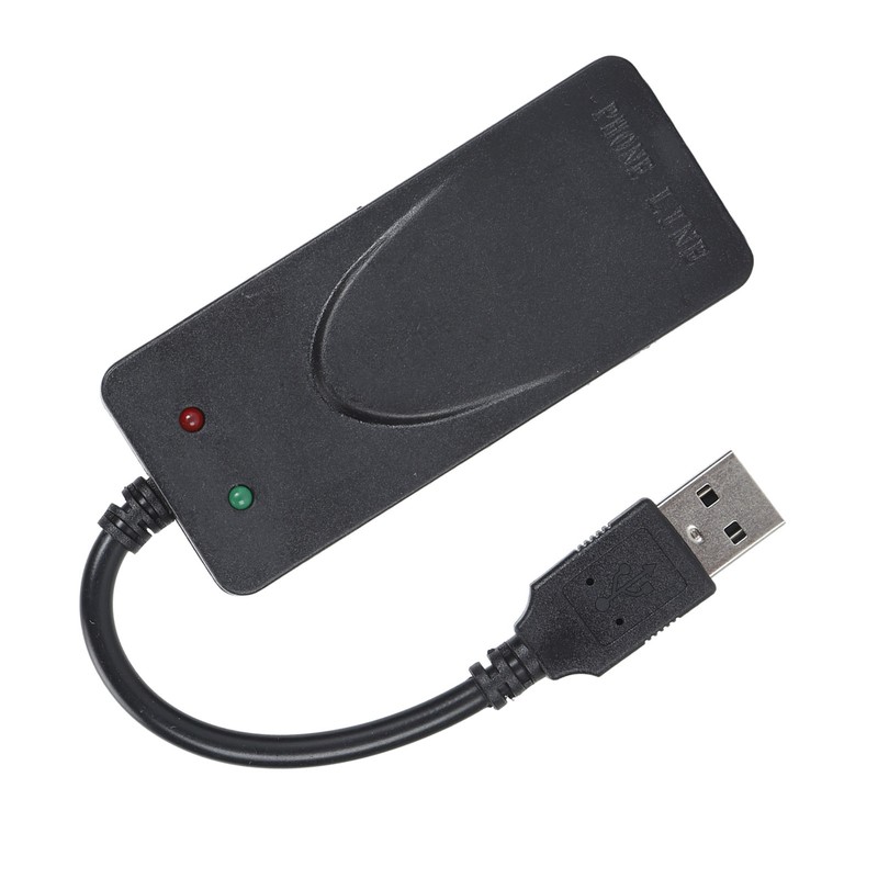 USB 56K External Dial Up Fax Data Modem Dual RJ11