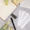 A-Z 26 White Letters Tabs Sticky Alphabet Tabs, 260 Pcs