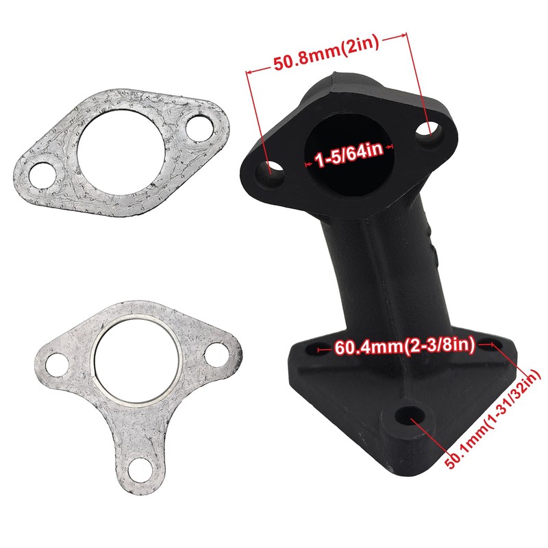 YGQ GX390 Muffler Silencer Exhaust Kit for Honda GX340 GX