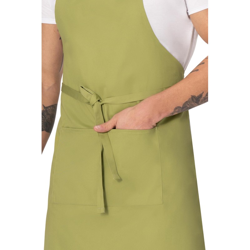 Chef Works Colour by B190 Adjustable Bib Apron, Lime