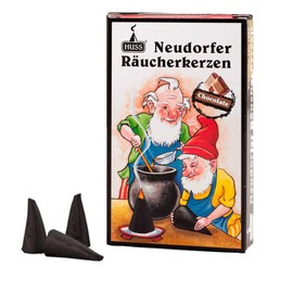 HUSS Incense Cones for German Incense Smoker - Chocolate - Eco-Friendly Handmade in Germany