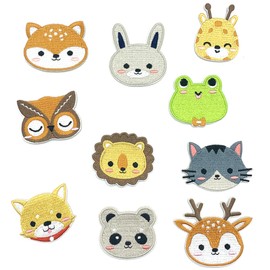 DHER Iron-On Patch, Sticker, Embroidered Patch, Applique, Cute Embroidery Patch, Iron-On Patch, Small Fresh Embroidered Fabric Patch, Trendy Clothing Embroidery Patch, Jeans Decorative Patch (#1)