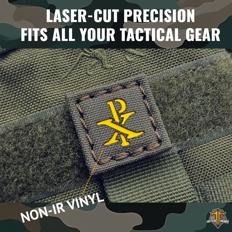 Mini Chi Rho Christogram Symbol Jesus Christ (Ranger Green on