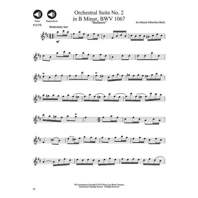 Bach Flute Solos (Play-along) Bk/Online Audio