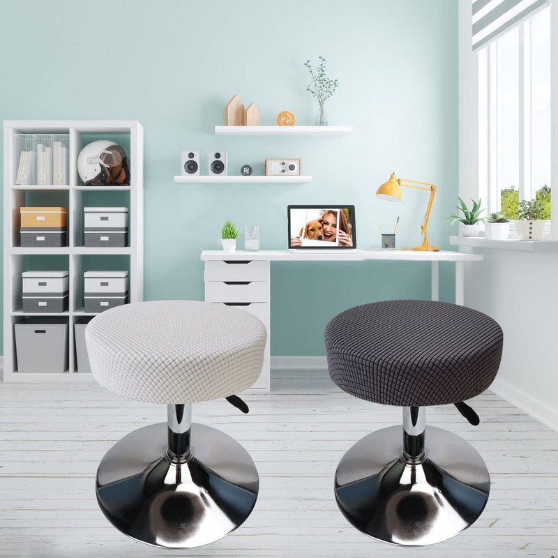 HuaLiSiJi Round Stool Cover 12-16" Round Seat Covers for Bar