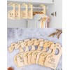 8 Pcs Wooden Baby Closet Dividers, CAASFOOY Wooden Newborn Wardrobe