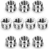 Anwenk Camera 1/4"-20 to 3/8"-16 Reducer Bushing Convert Screw Adapter for Tripod,Monopod, Ballhead, Stand and Video light DSLR SLR (10 Pack)