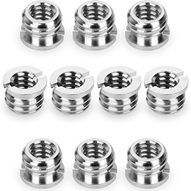 Anwenk Camera 1/4"-20 to 3/8"-16 Reducer Bushing Convert Screw Adapter for Tripod,Monopod, Ballhead, Stand and Video light DSLR SLR (10 Pack)