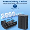 Artman 2-Pack LP-E6 LP-E6NH Battery 2500mAh with Type-C Fast Charging