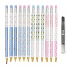 12 Mechanical Pencils, Retractable Pencils, Cute, Non-Sharpening, Erasable Brushstrokes, Permanent,