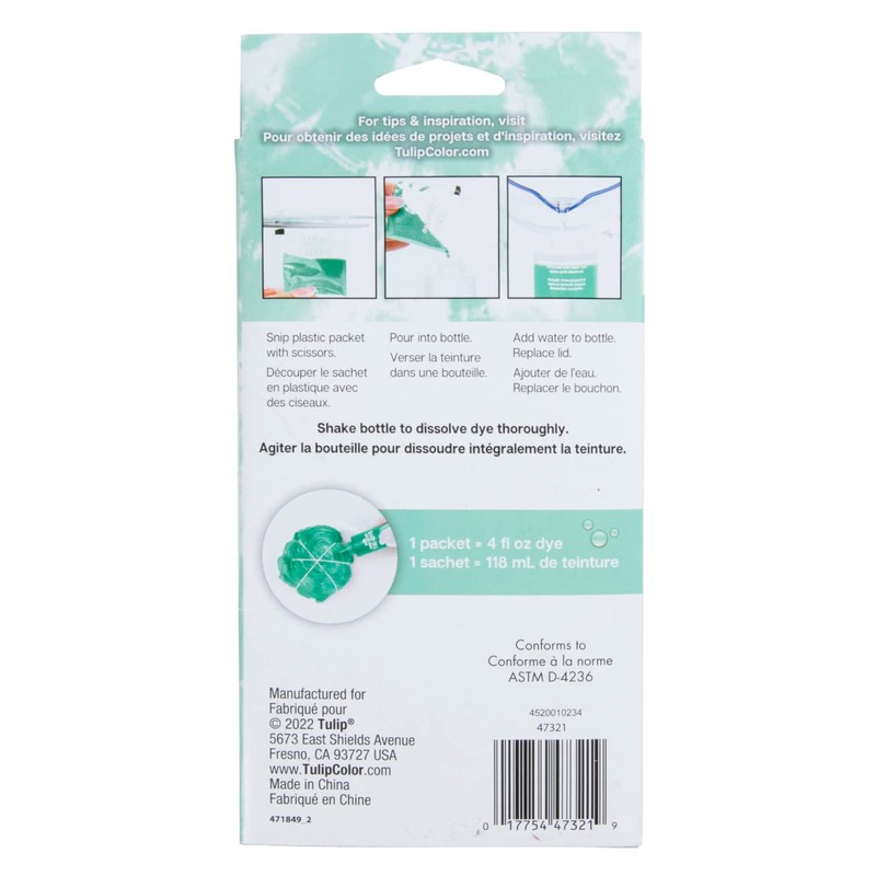 Tulip One-Step Tie-Dye Kit Dye Refill Packs, Mint