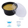 Boardwalk BWKPRTN2BL 2 oz. Polypropylene Souffle/Portion Cups - Black (2500/Carton)