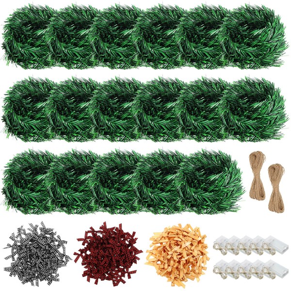 Craftsatin 301ft Christmas Garland 17 Artificial Garland Soft Greenery Garland