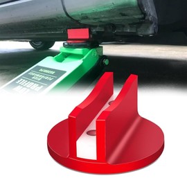 Largoods Magnetic Jack Pad Aluminum Pinch Weld Jack Adapter with Grooved Jack Up Adapter Universal Super Heavy Duty Universal Jack Attachment Set of 1 Red
