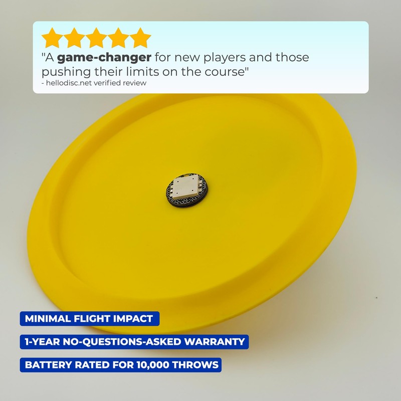 HelloDisc Disc Golf Tracker - 2 Pack - Ultralight Disc