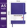 HIJYOO A5 Graph Paper Notebook, Squared Notebook 200 Pages A5