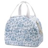 EDLMKM Insulated Lunch Bag for Women Kids, Blue Flower Insulated