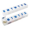 Weekly Pill Organizer - (Pack of 2) Extra Large Vitamin