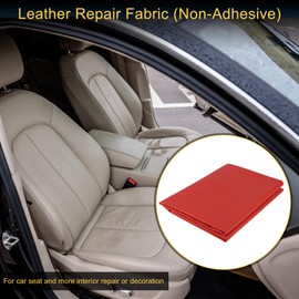 Partuto Leather Fabric Upholstery Leather Repair Patch 72" x 54" for Automotive Car Boat Seat Sofa Couches Chair Interior Trim DIY Red 1 Pcs