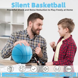 MBFISH Silent Basketball 2025 Silent Indoor Foam for Adult (Blue)