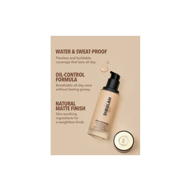 Sheglam Complexion Pro Base Líquida Larga Duración Chestnut