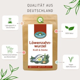 Dandelion Root, Gently Dried and Cut, Ideal as Tea I PeppermintMan (250, g)