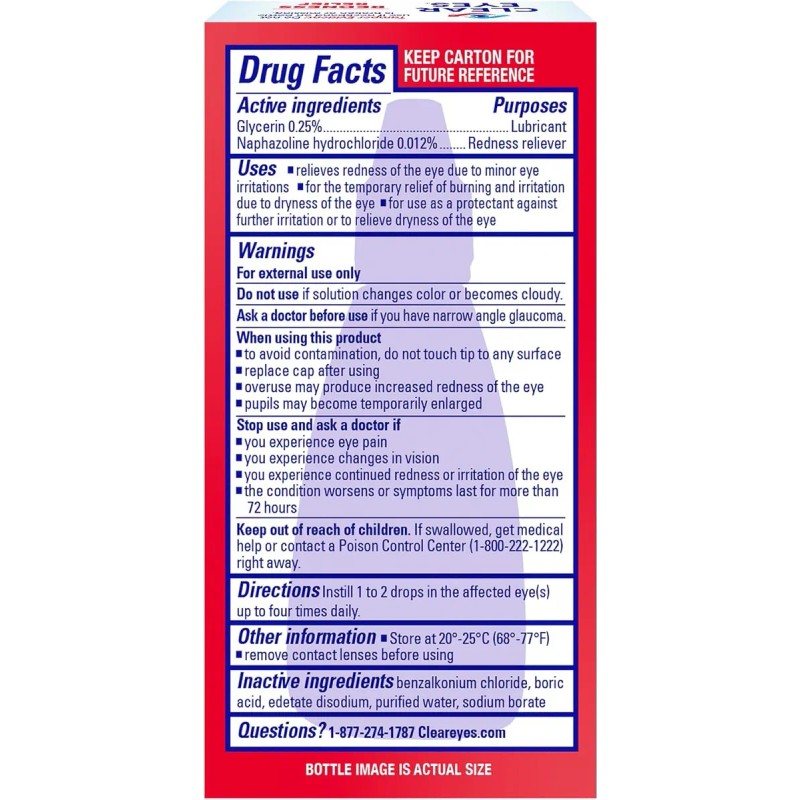 Clear Eyes Redness Relief Promo Pack Gotas Ojos Rojos 2x15ml