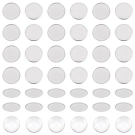 UNICRAFTALE 30 Sets Round Bezel Cups Flat Round Tray Settings 25mm Plain Edge Blank Bezel Pendant Trays Stainless Steel Cabochon Settings Metal Edge Bezel Cups for DIY Necklaces Jewelry Making